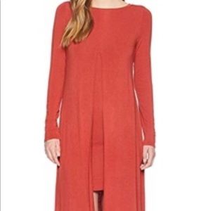 Bcbg maxazria burnt orange jersey material dress
